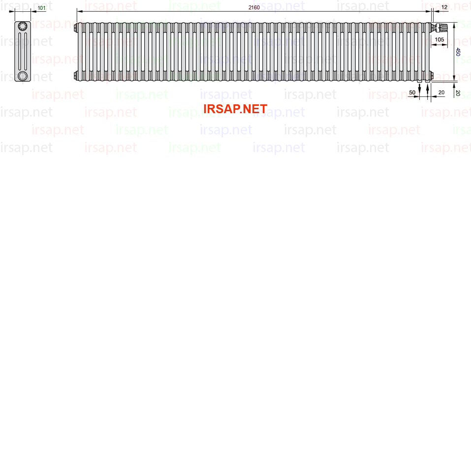 Радиатор IRSAP Tesi 30450/48 T25 CL 01